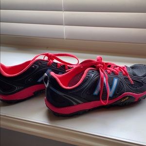 Neon pink minimus new balance sneakers